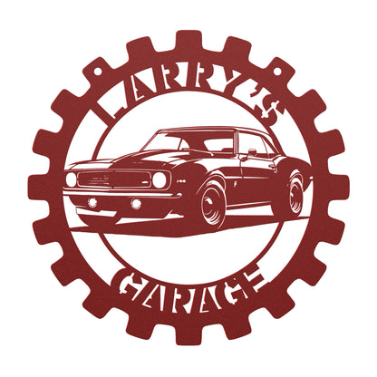 Camaro Custom Muscle Car Metal Wall Art Chevrolet Metal Sign