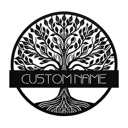 Tree of Life Metal Sign