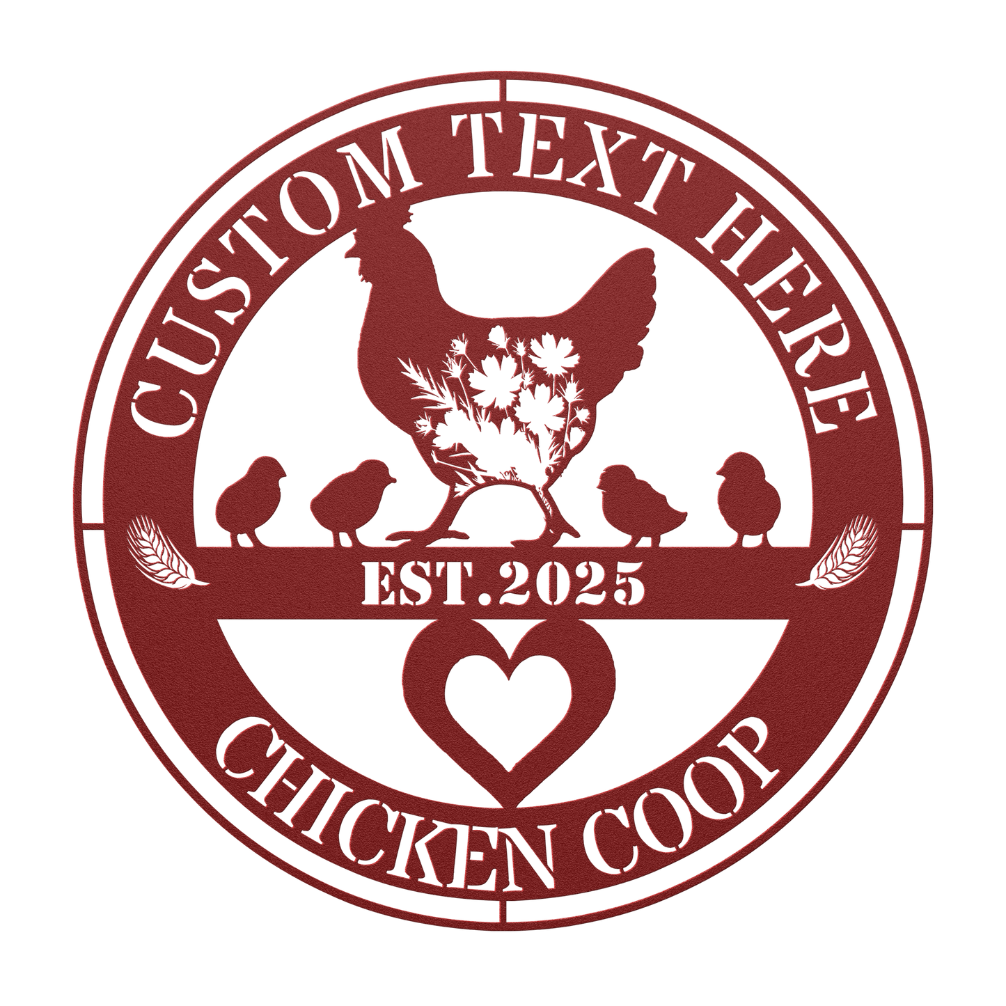 personalized hen house sign