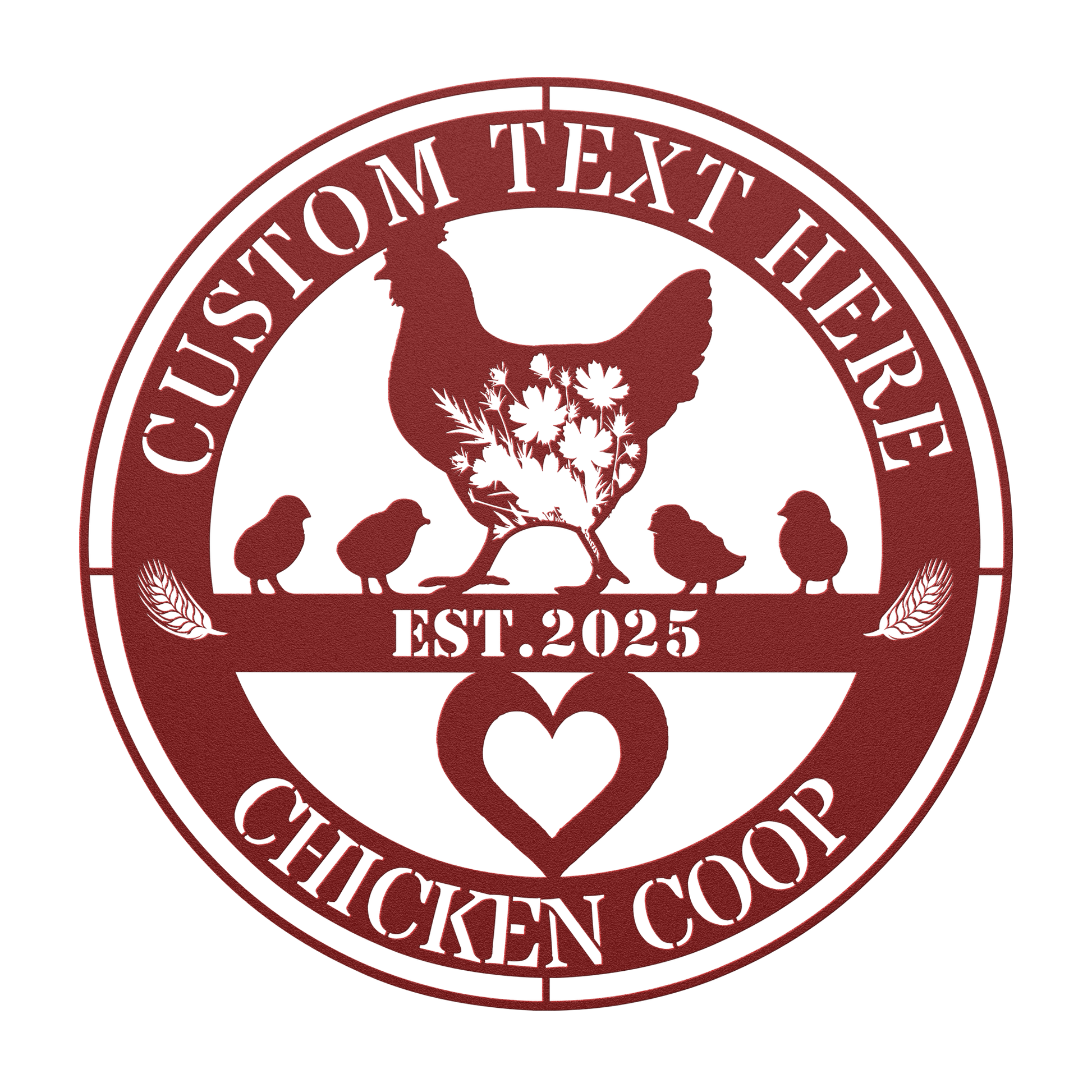 personalized hen house sign