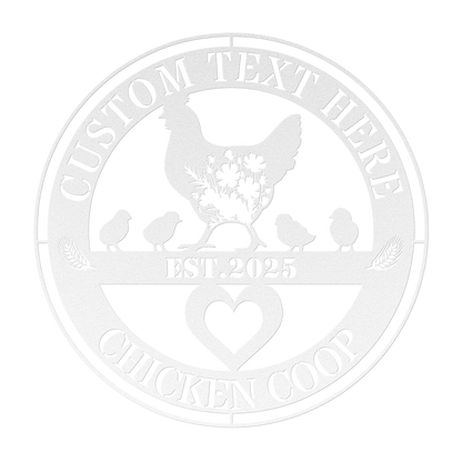 custom text coop sign