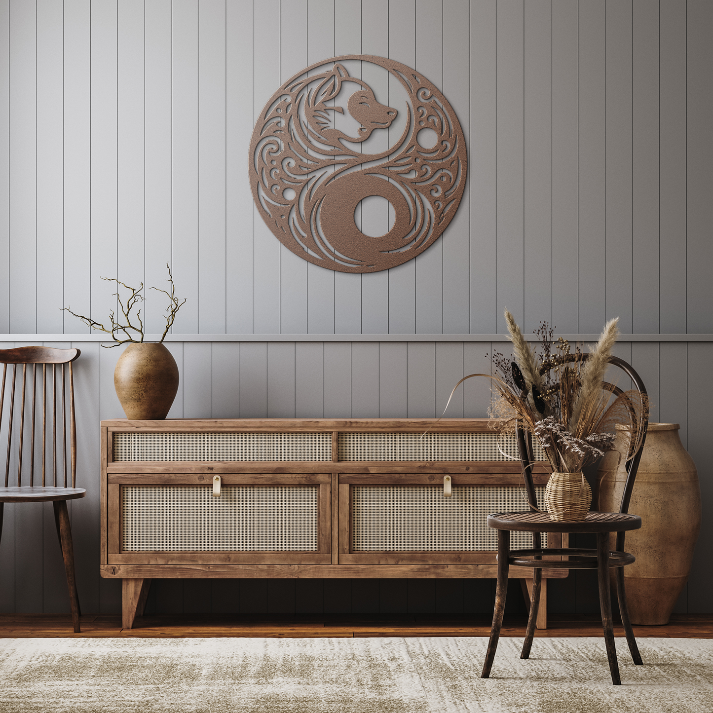 Custom_Viking_Dioskilos_Metal_Wall_Art__Copper_Rustic_Hallway_Mockup.png