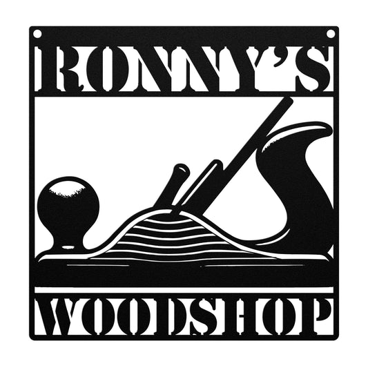 Woodshop Metal Sign