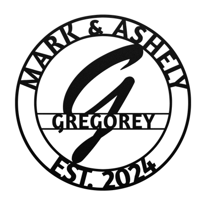 Elegant bridal shower monogram decor