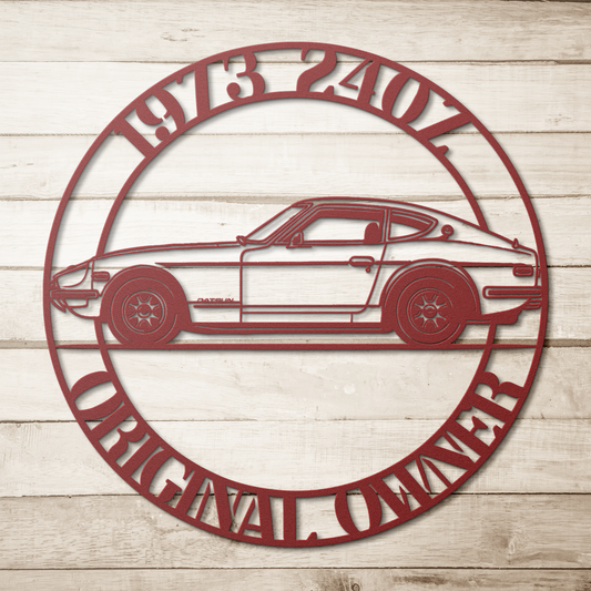 Datsun 240Z metal wall sign
