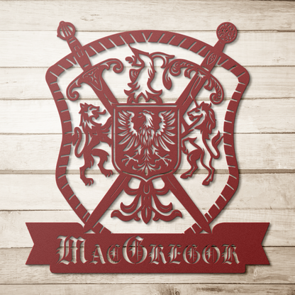 Heraldic wall art for home