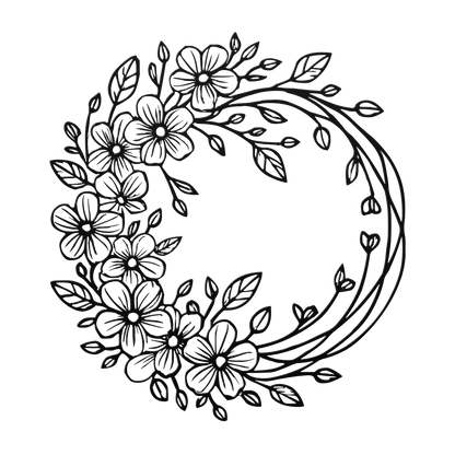 Daisy wreath garden wall art