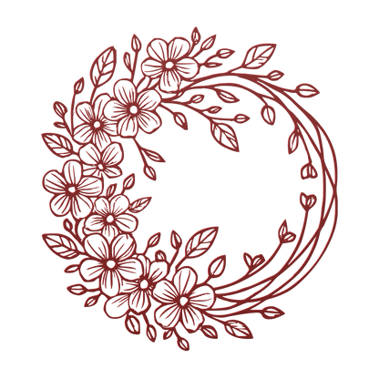 Outdoor steel flower decor