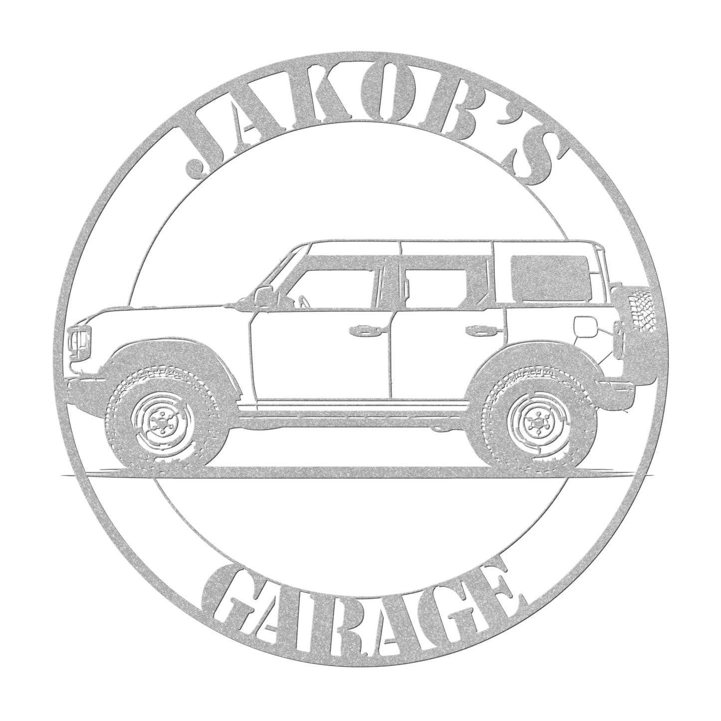 adventure suv metal sign