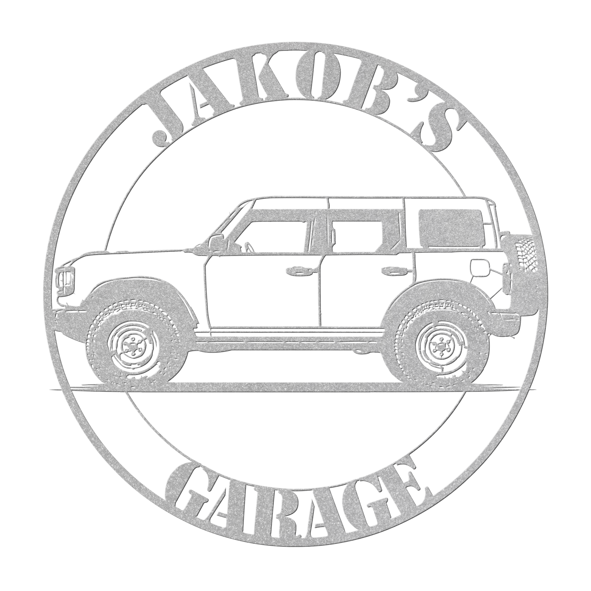 adventure suv metal sign