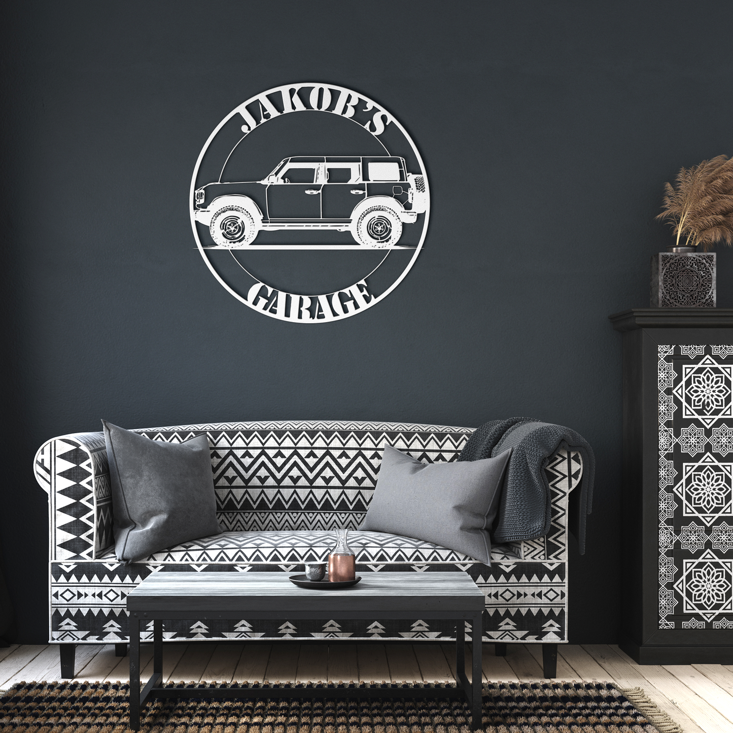 outdoor truck metal wall decor