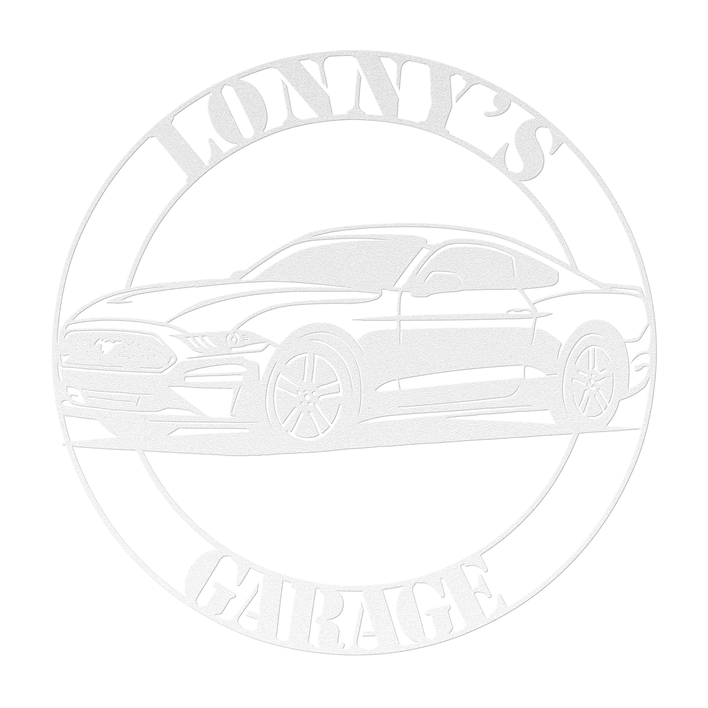 Personalized Ford Mustang man cave wall décor