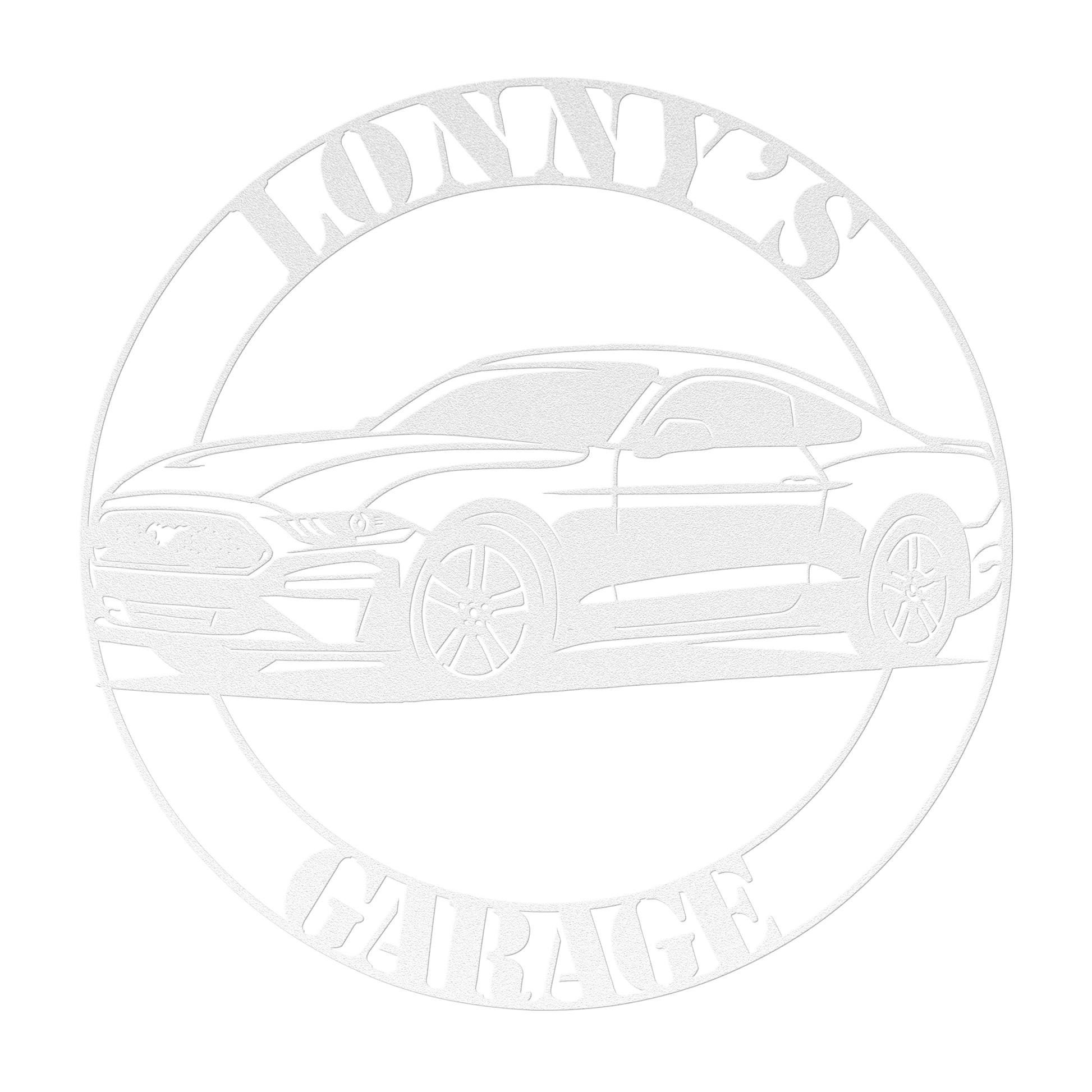 Personalized Ford Mustang man cave wall décor