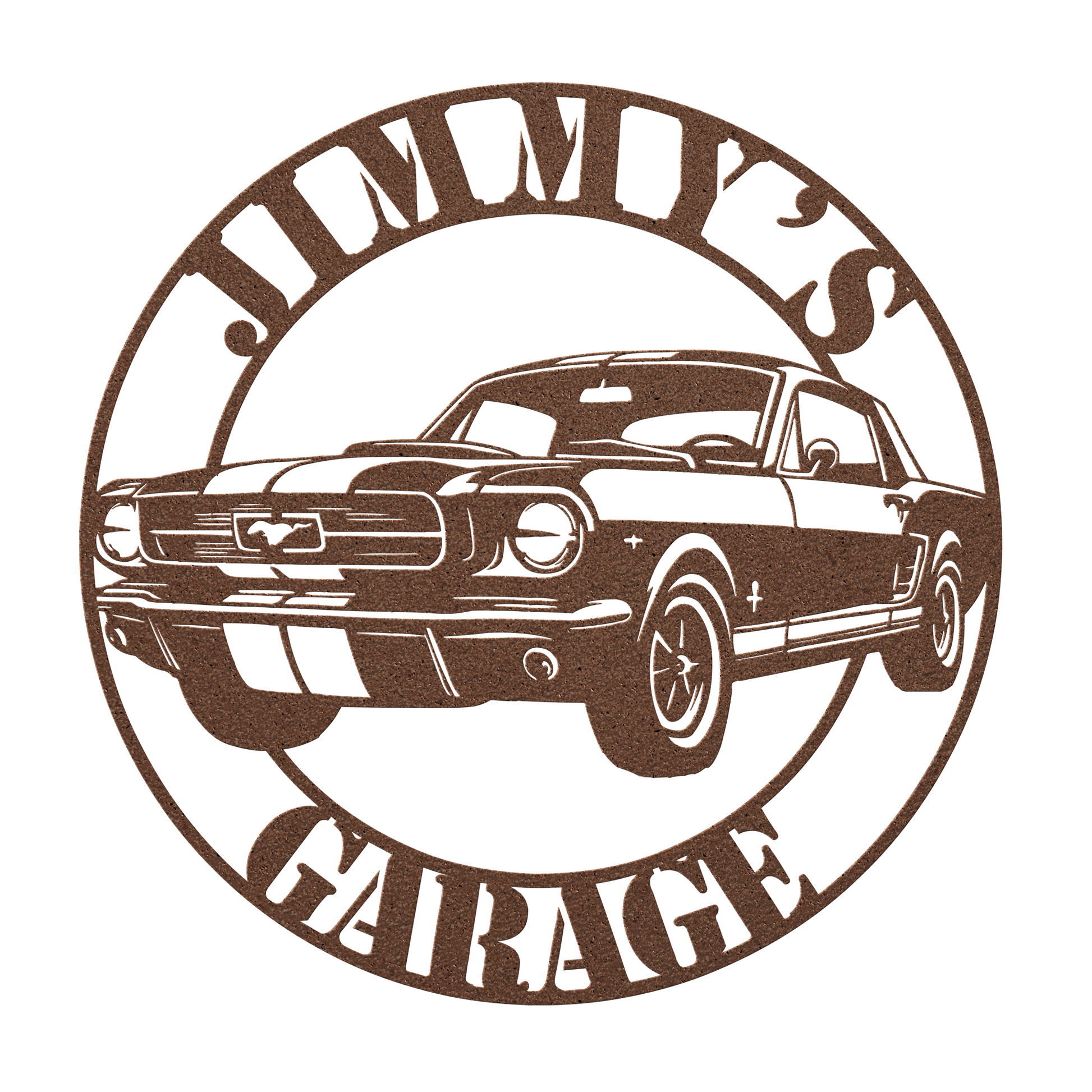 Ford Mustang Mancave Art