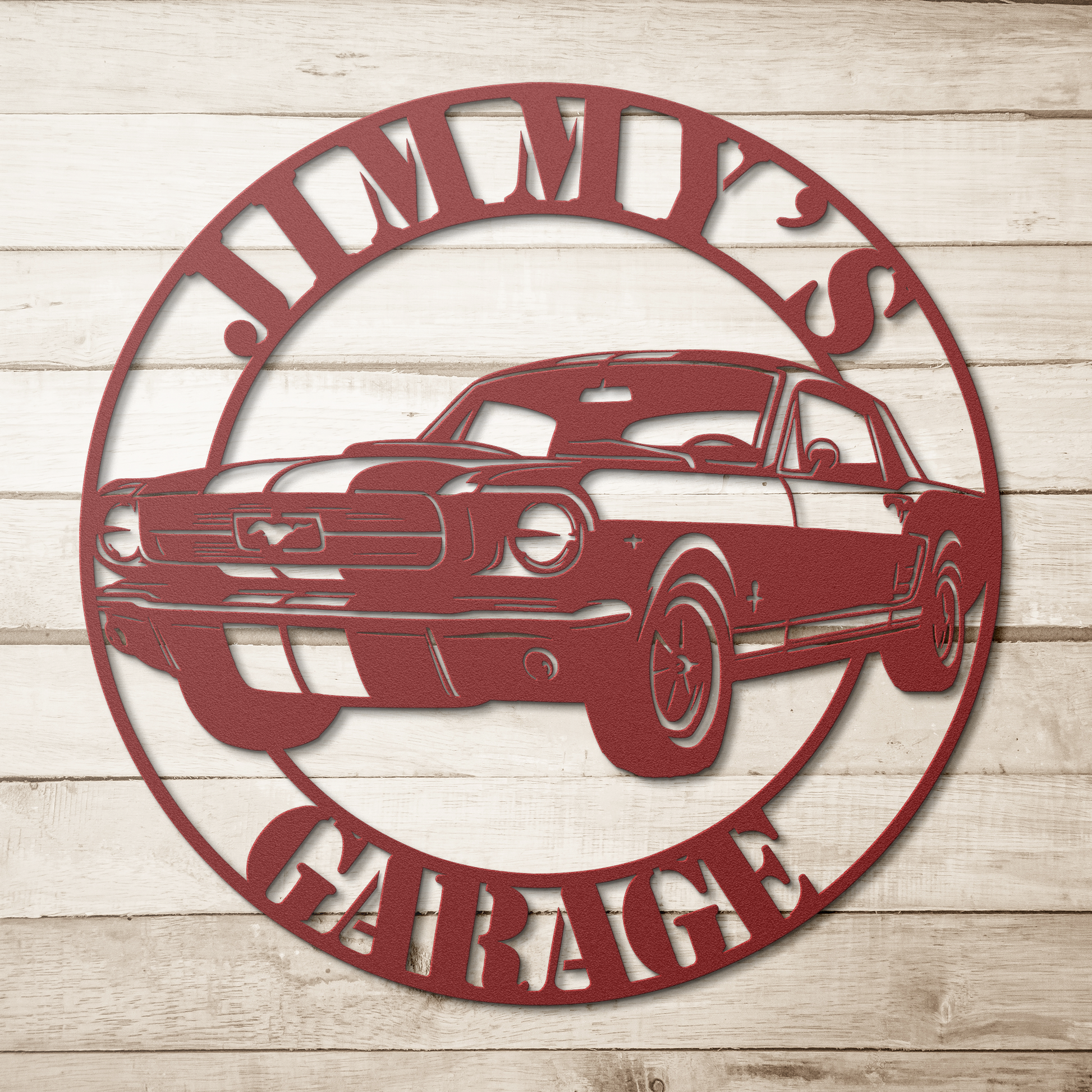 Ford Mustang metal sign