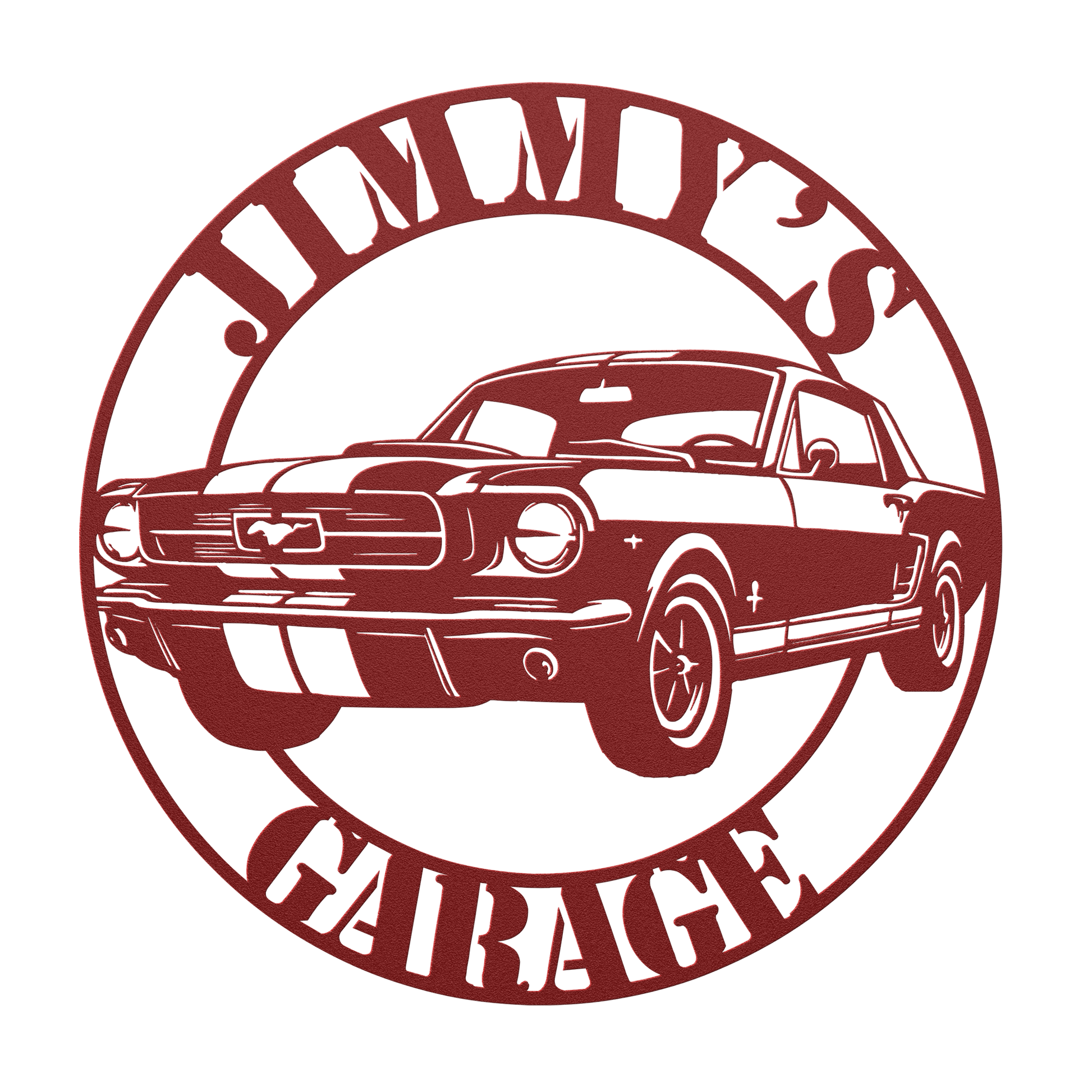 Ford Mustang Metal Sign