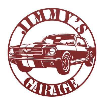 Ford Mustang Metal Sign