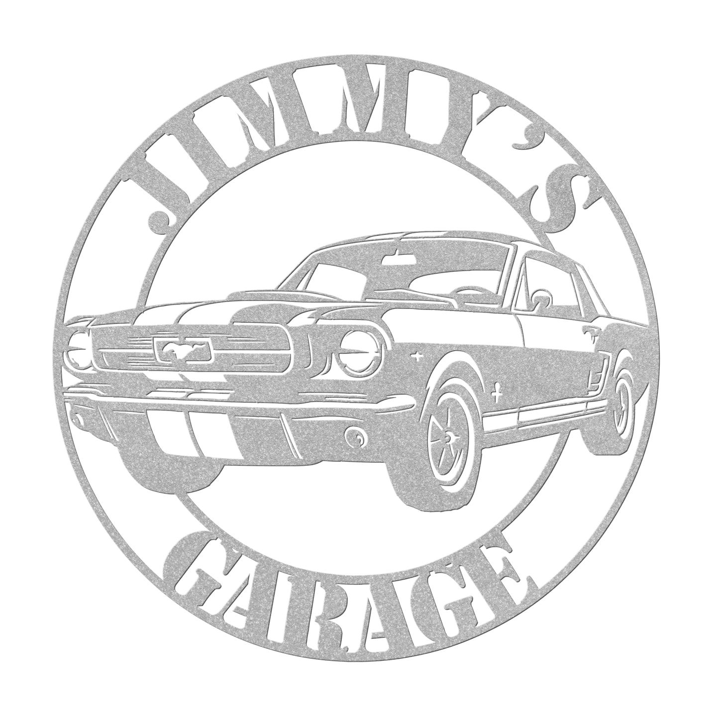 Metal Sign Ford Mustang