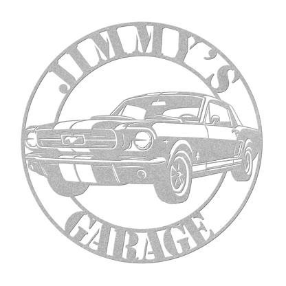 Metal Sign Ford Mustang