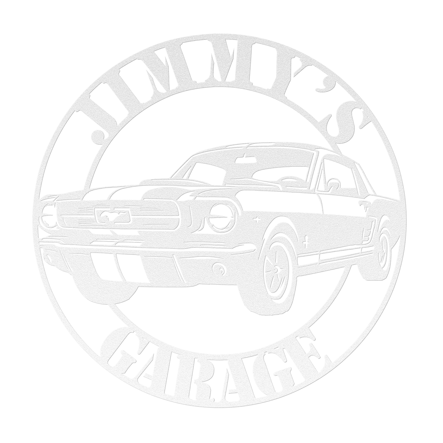 Ford Mustang Garage Sign