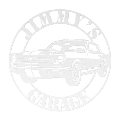Ford Mustang Garage Sign