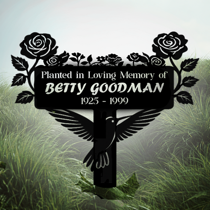 Memorial Metal Sign