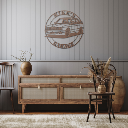 German_Performance_Car_Metal_Sign__Cu_Copper_Rustic_Hallway_Mockup.png