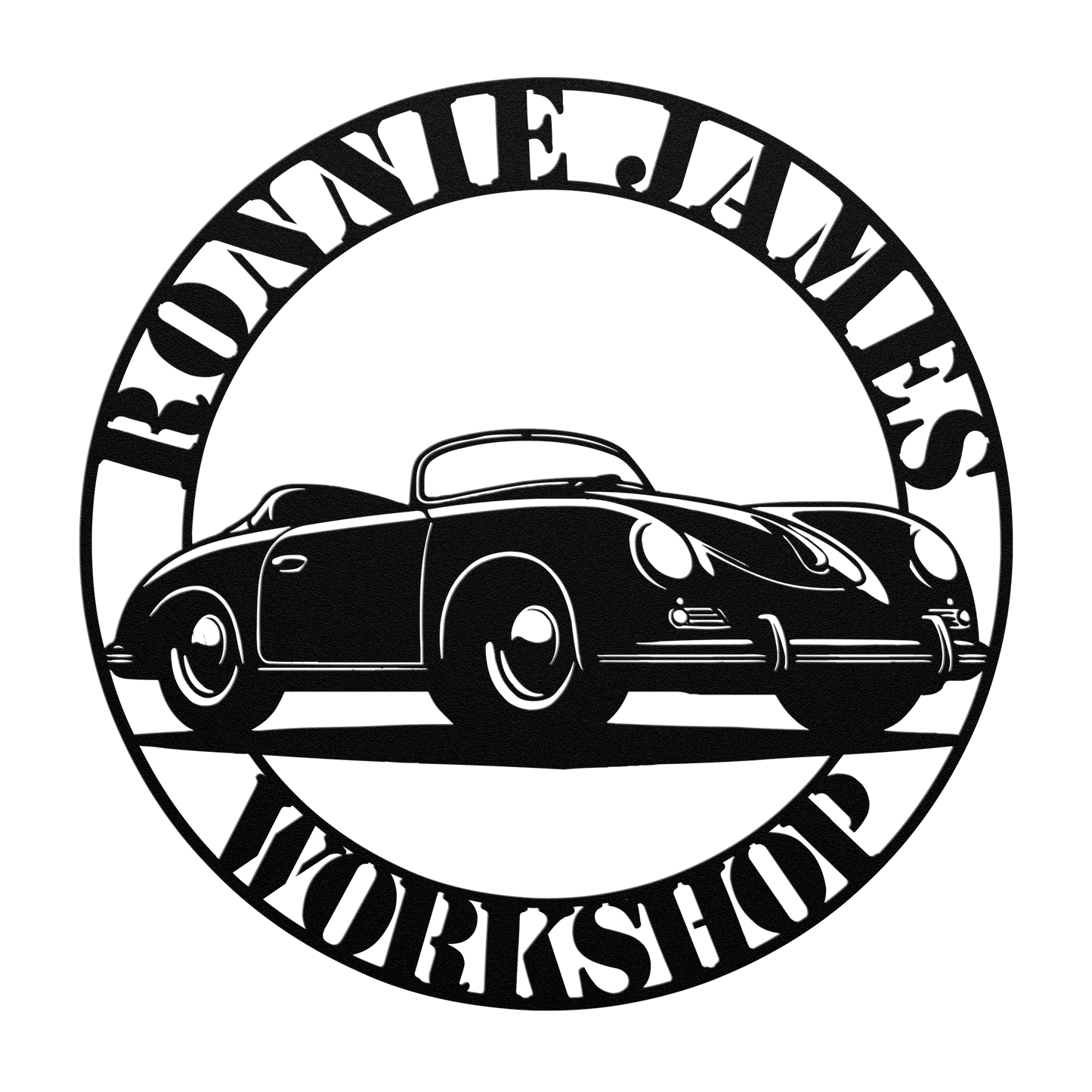 Classic car lover gift - German sports car sign