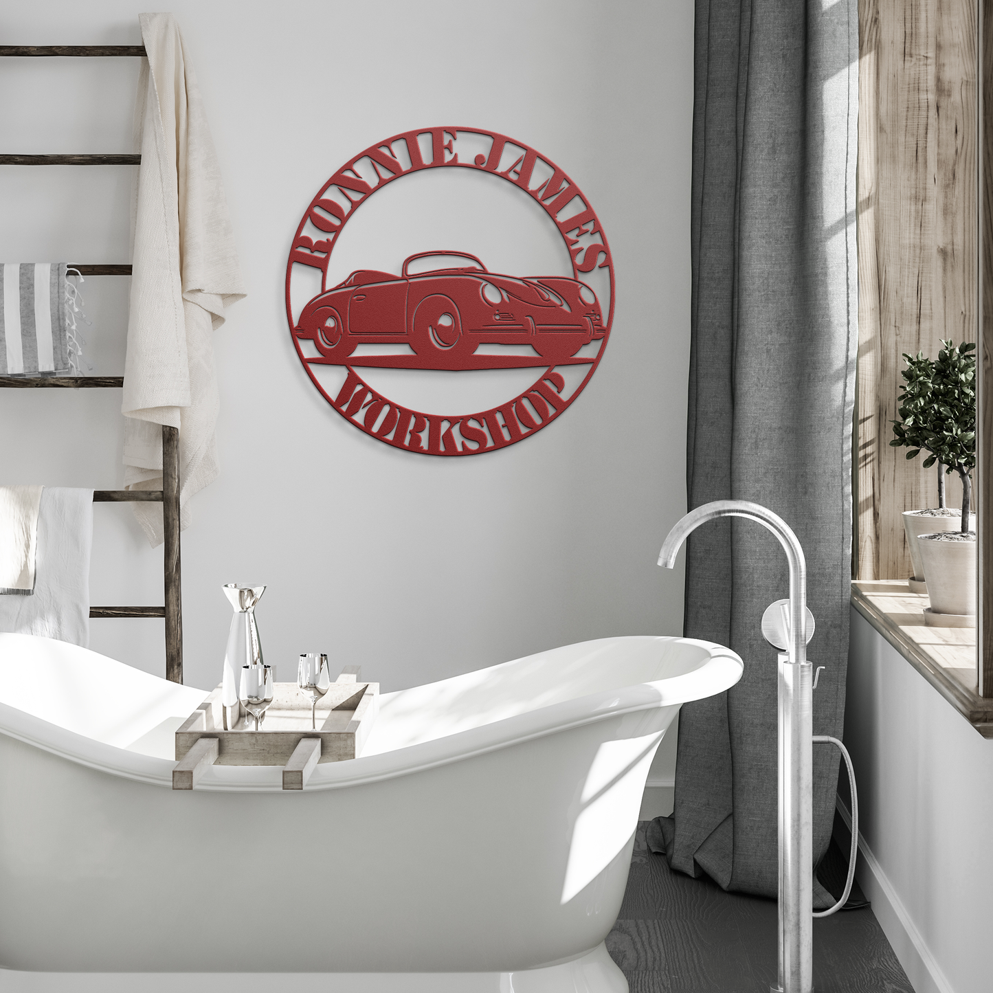 German_Sports_Car_Speedster_Metal_Sign__Red_Modern_Bathroom_Mockup.png