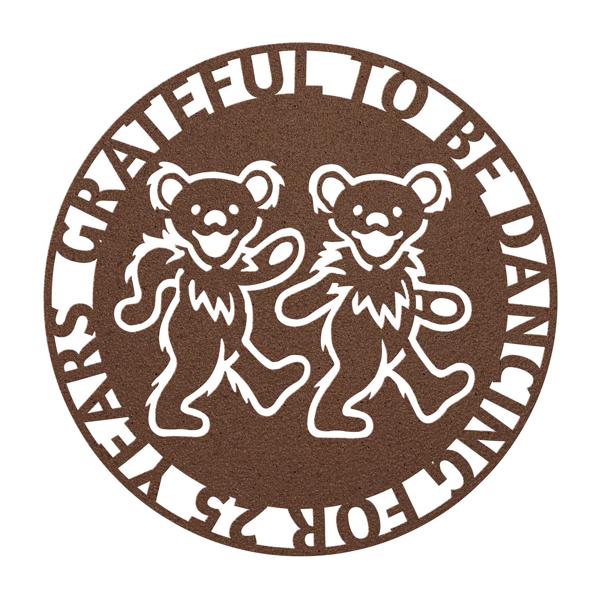 Dancing Bears steel wall sign