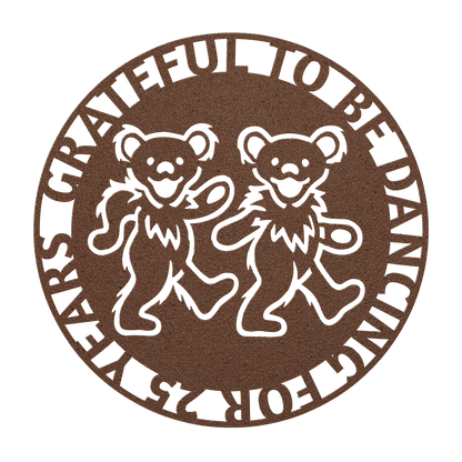 Dancing Bears steel wall sign
