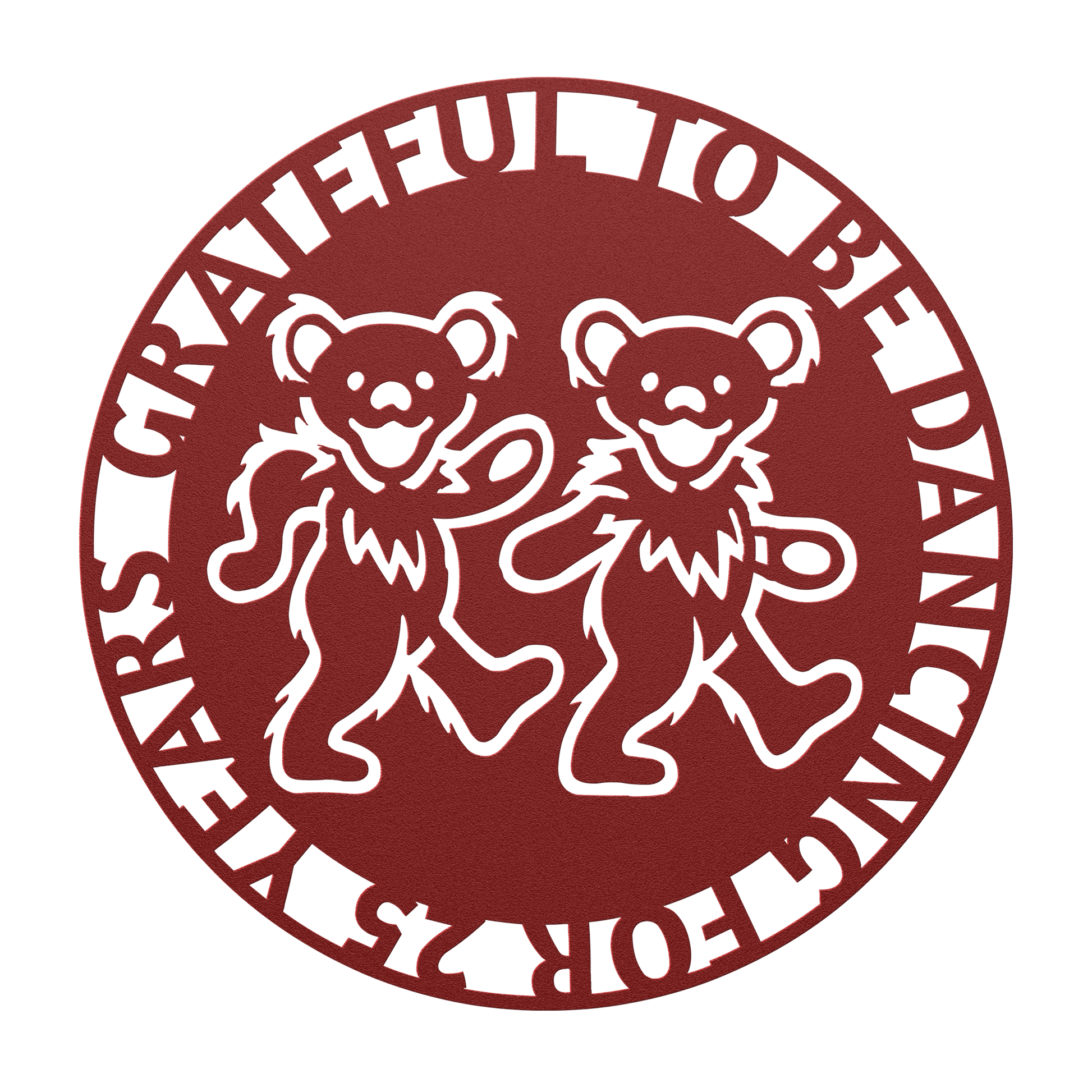 Hippie home decor metal artwork