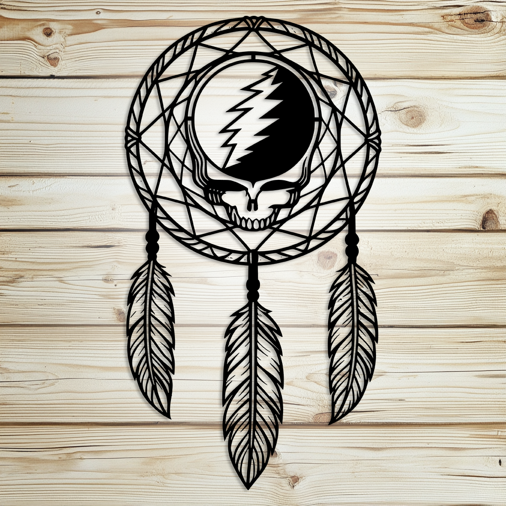 Grateful Dead steal your face dream catcher wall art