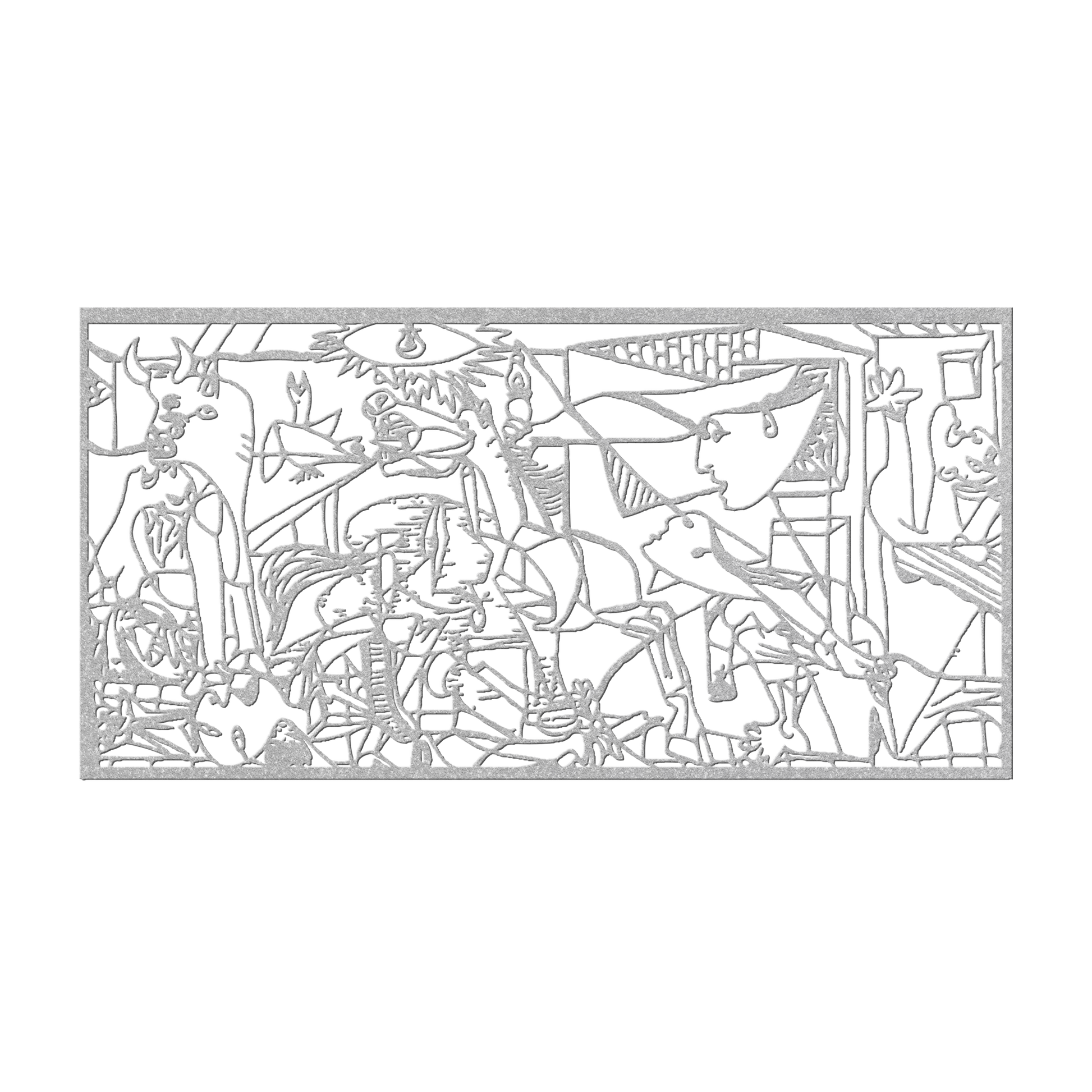 Guernica_Metal_Wall_Art_Pablo_Picasso_G_Silver_Transparent_Mockup.png