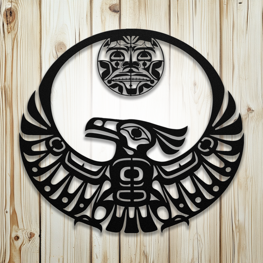 Pacific Northwest Thunderbird metal wall art