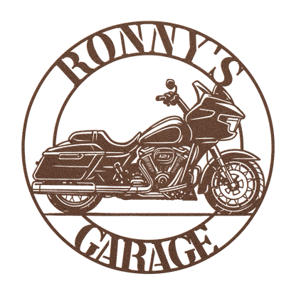 Motorcycle man cave decor