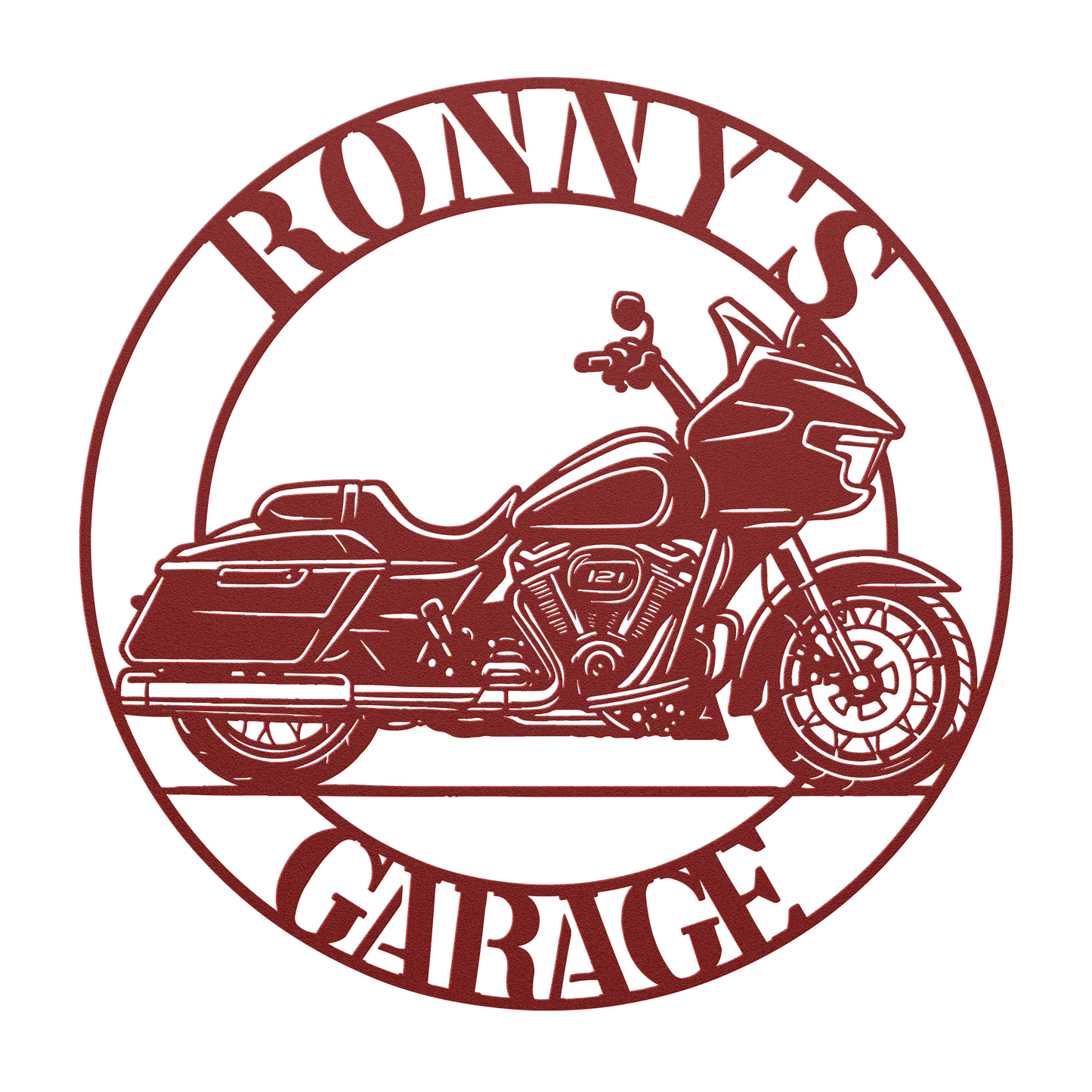 road glide metal sign