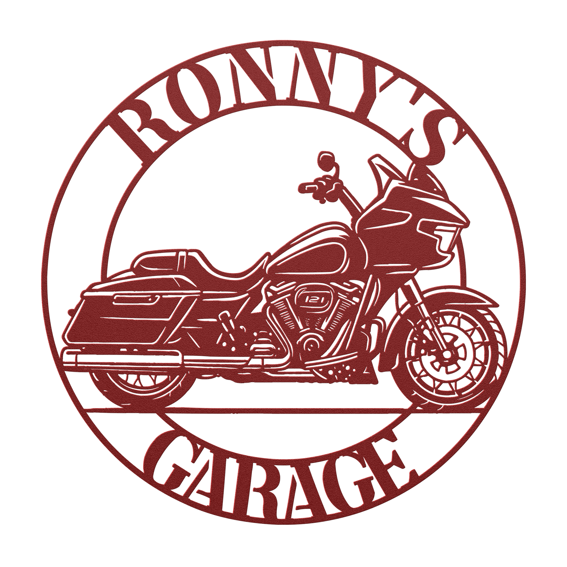 road glide metal sign