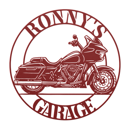 road glide metal sign