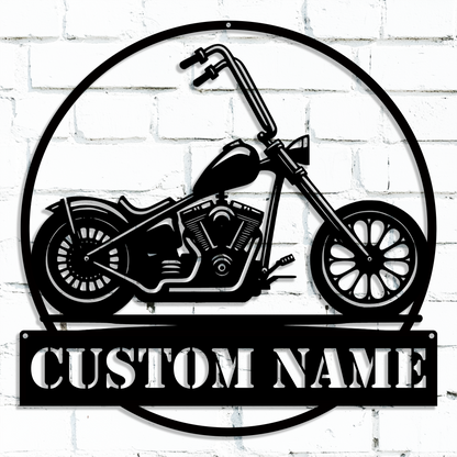Motorcycle garage wall decor