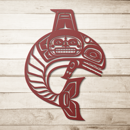 Northwest Tribal steel wall decor