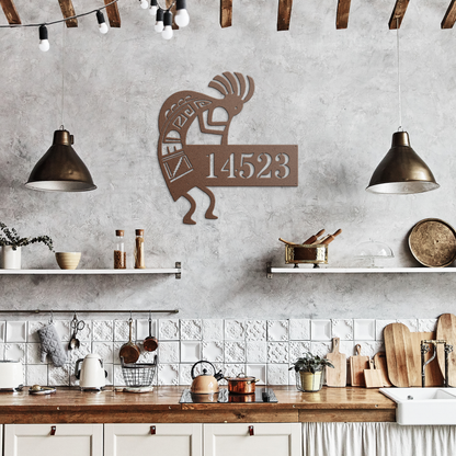 Kokopelli_Address_Metal_Sign__Custom__Copper_Rustic_Kitchen_Mockup.png