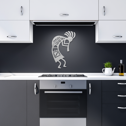 Kokopelli_Metal_Wall_Art_Sign__Rustic_Silver_Dark_Kitchen_Mockup.png