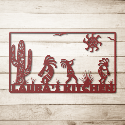 Kokopelli metal wall art