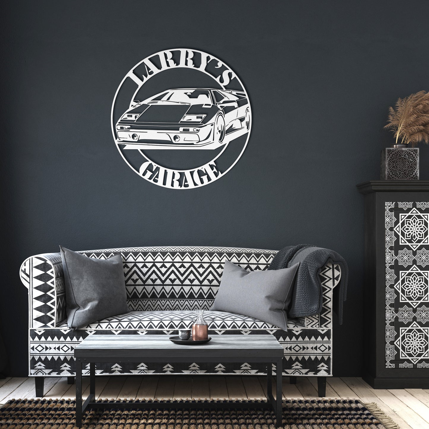 Lamborghini Diablo Metal Art