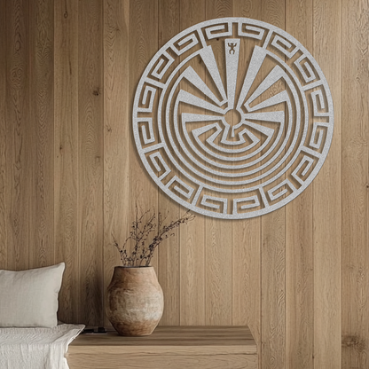 Native American maze symbol decor