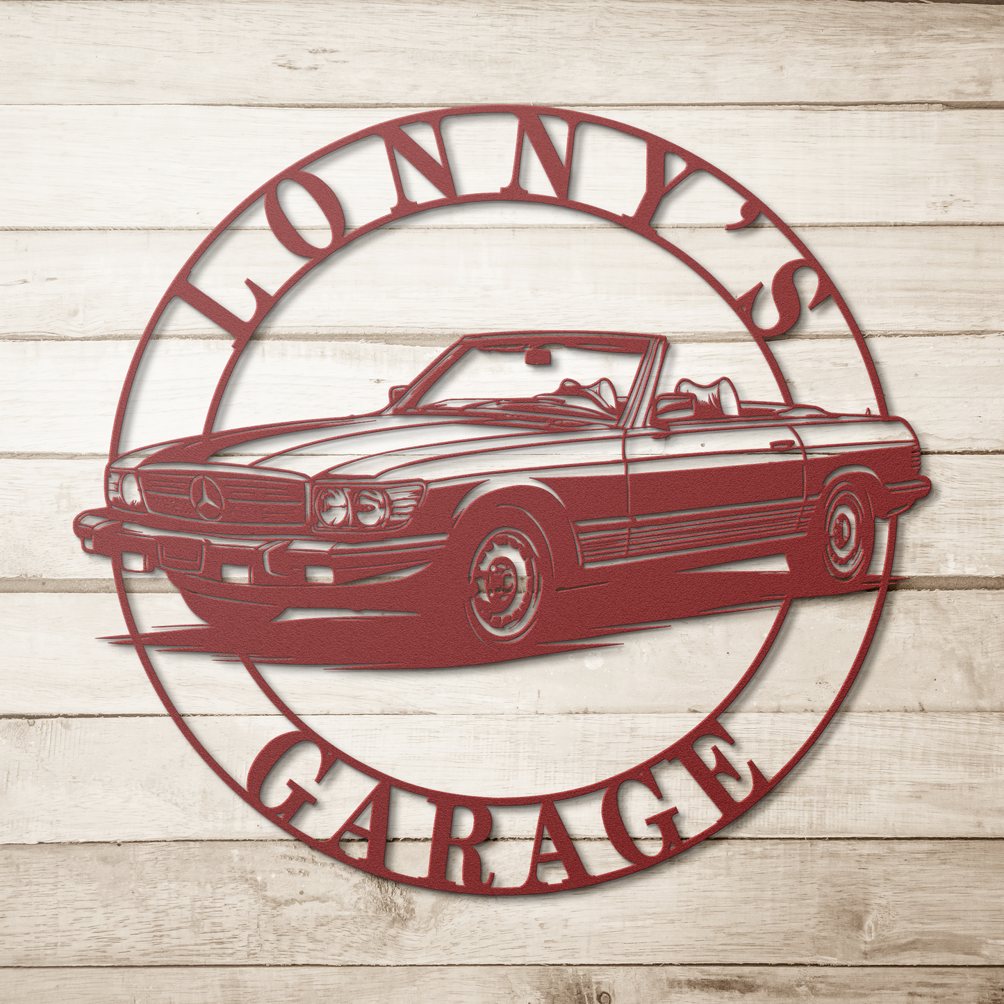 450 sl Metal Garage sign