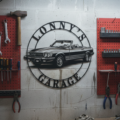 Mercedes Garage Metal Sign Wall Decor