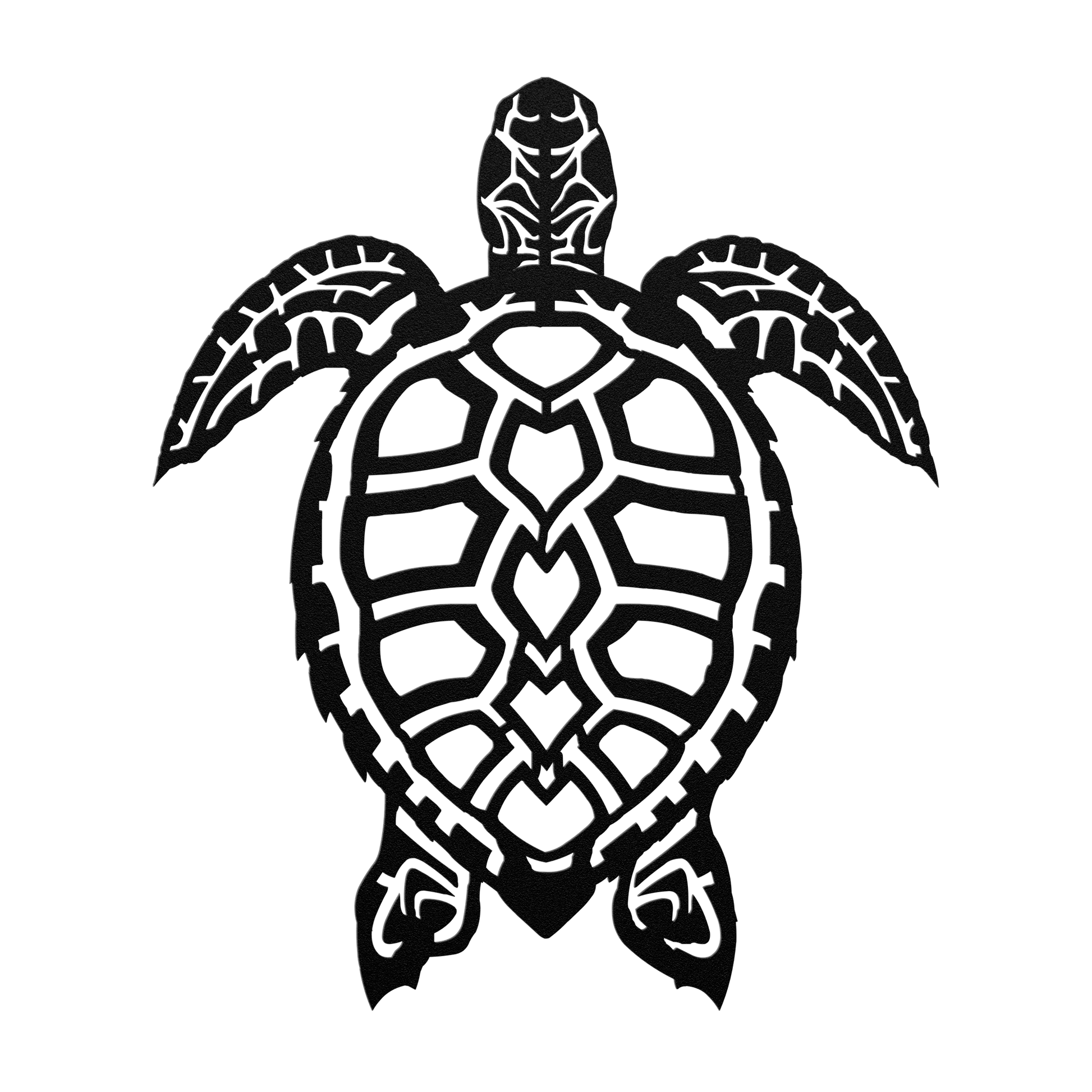 Rustic turtle metal sign tropical wall art