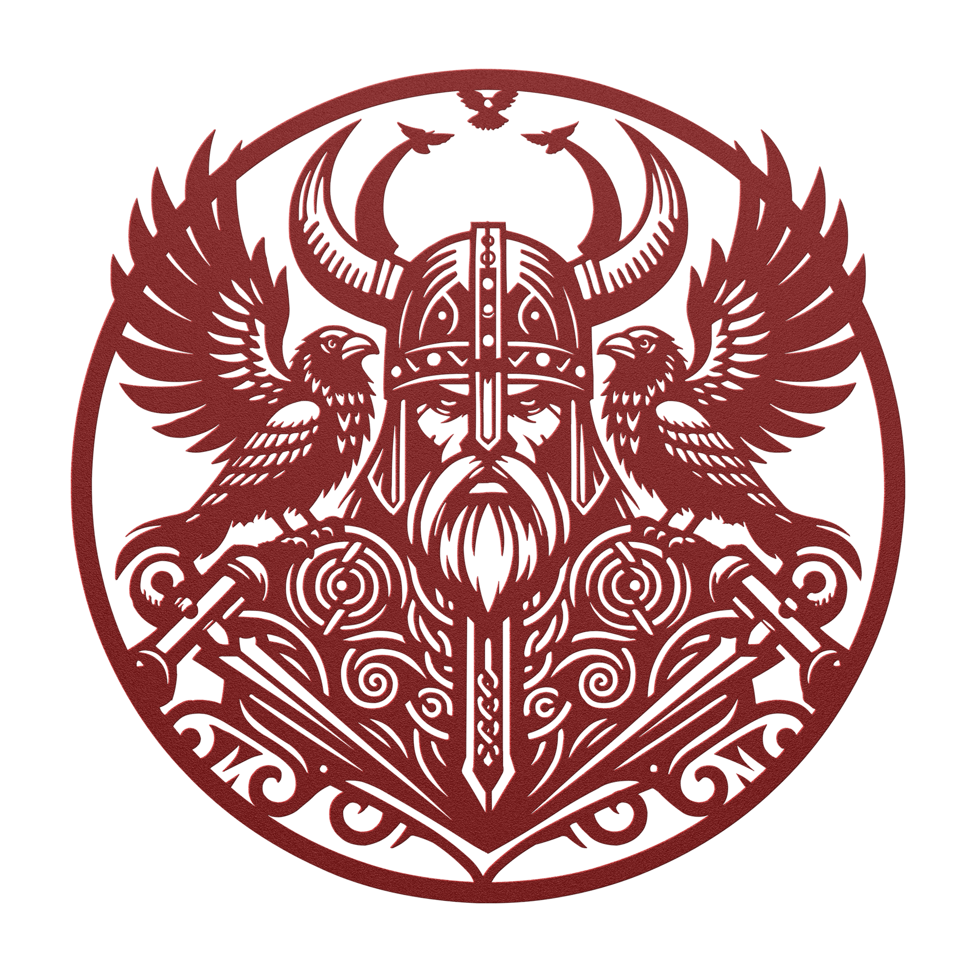 Personalized Viking steel plaque – Nordic history wall art for mead halls